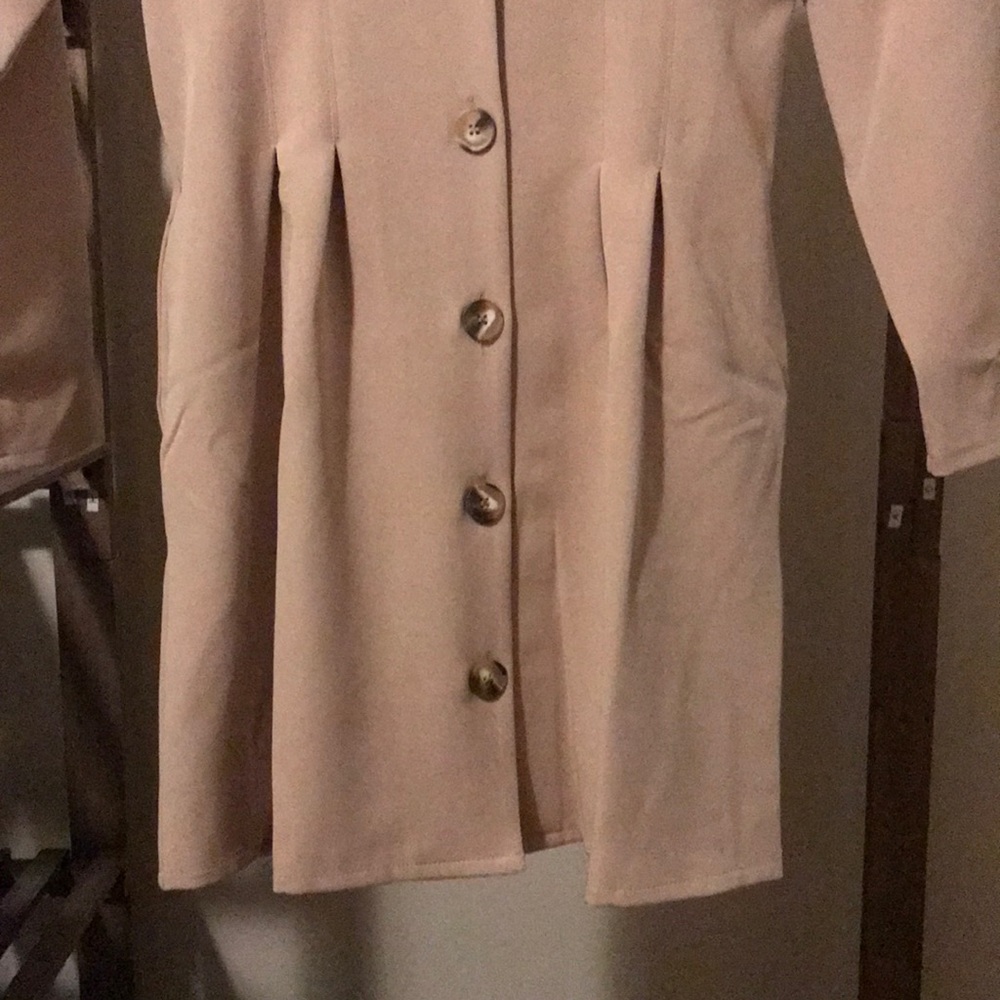 ASOS DESIGN Mini Dress Soft Camel Size 6 - Picture 5 of 12